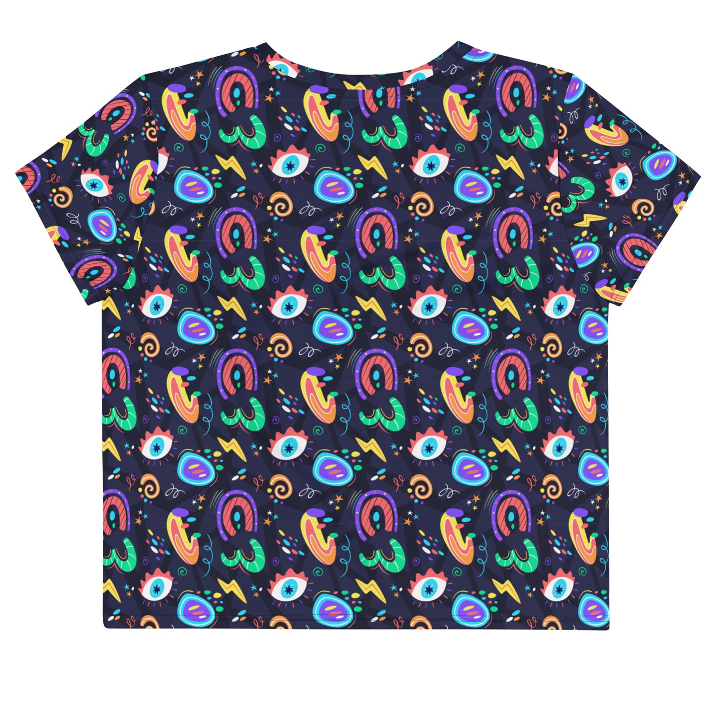 Camiseta corta all over Groovy Abstract
