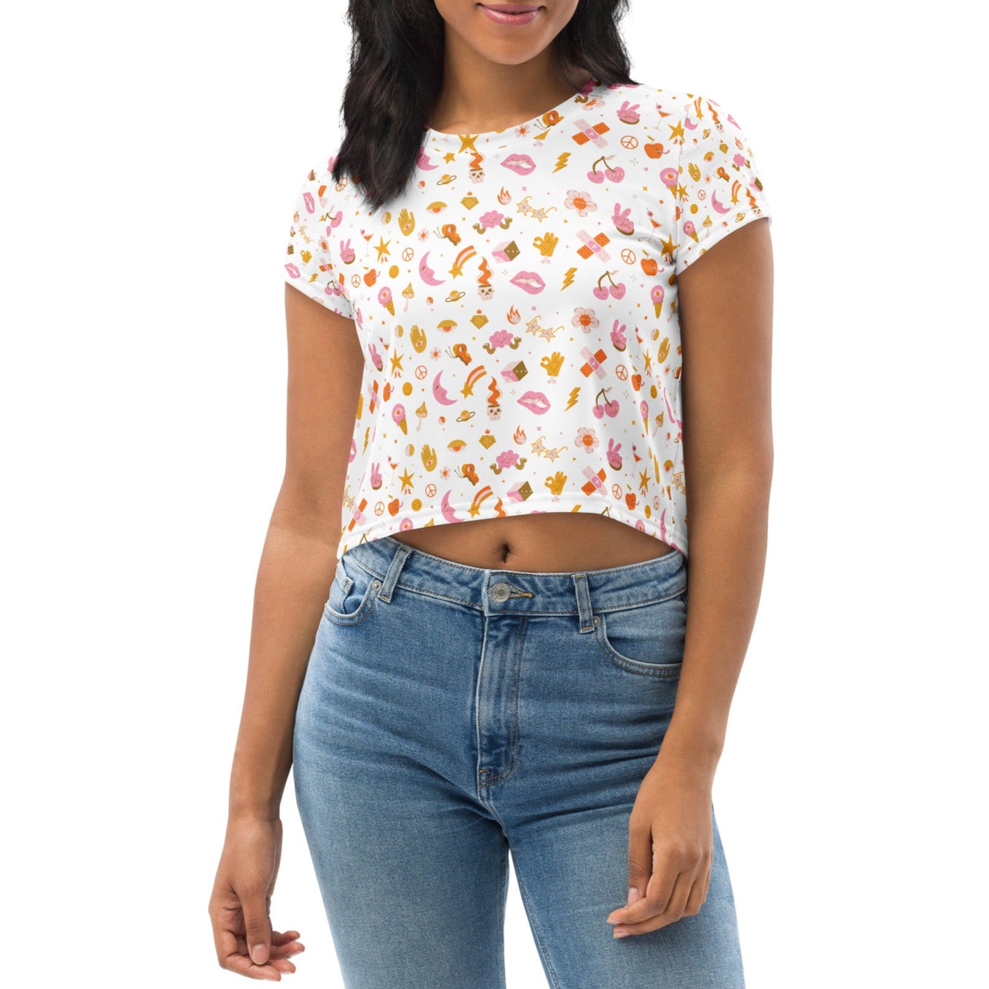 Camiseta corta all over Retro