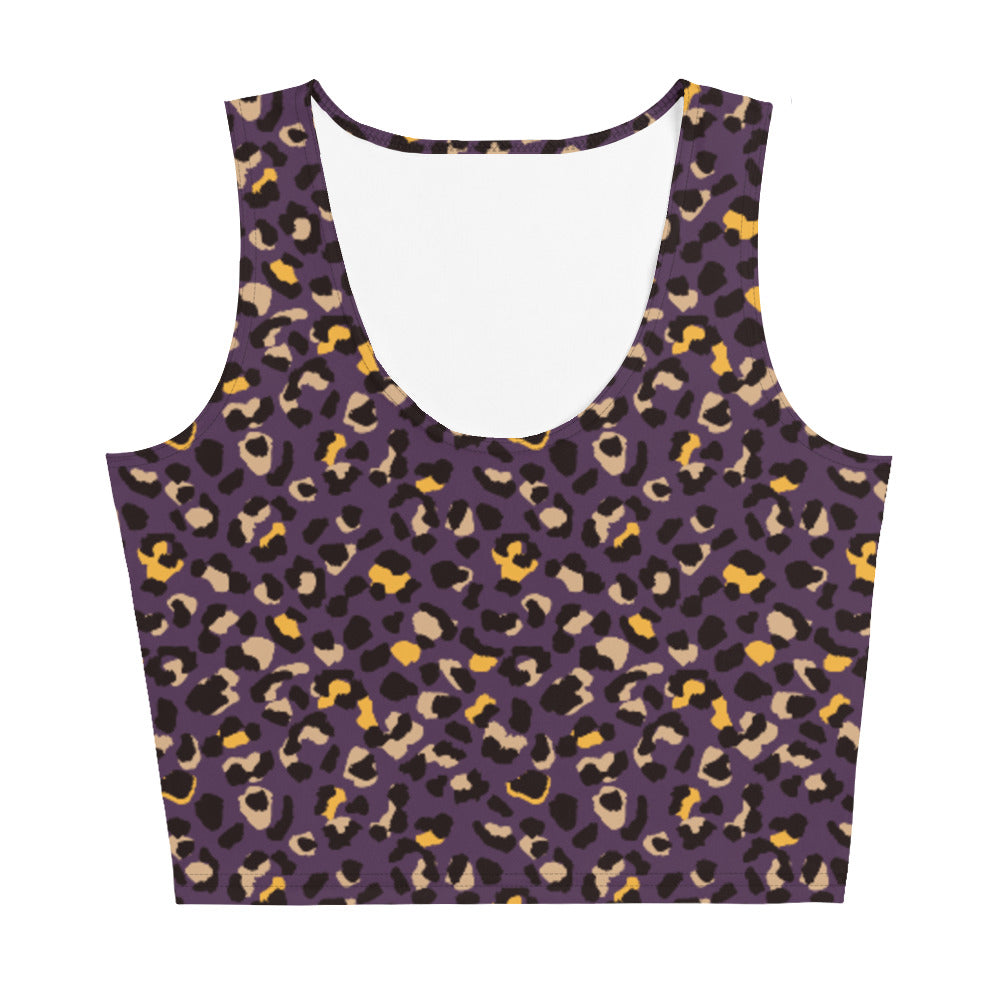 Camiseta corta tirantes mujer Violet Leopard