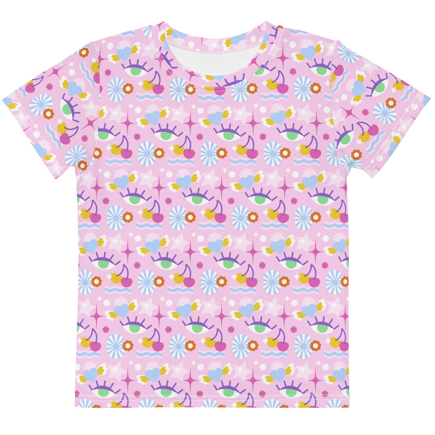 Camiseta all over niña Groovy Abstract