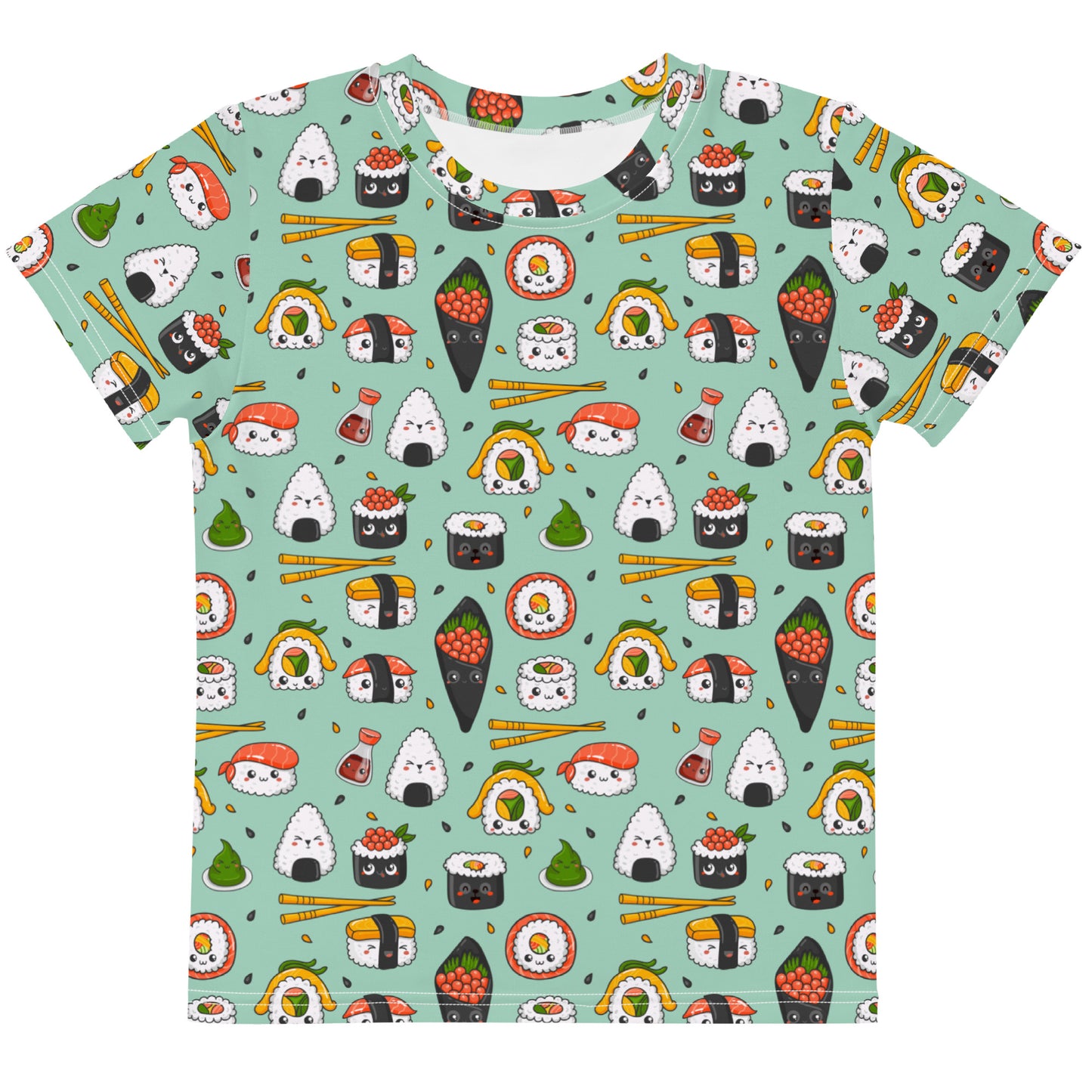 Camiseta manga corta niño Sushi Kawaii