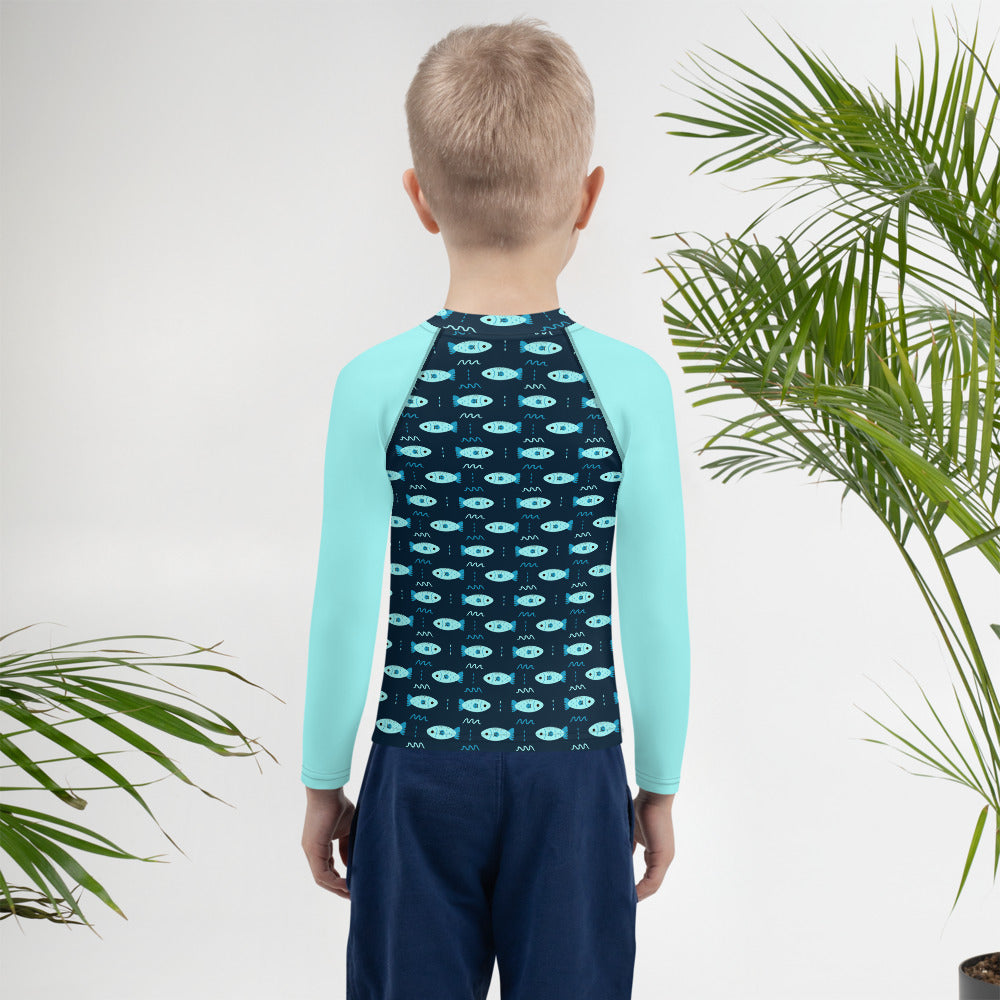 Camiseta protección solar manga larga niño Happy Fish
