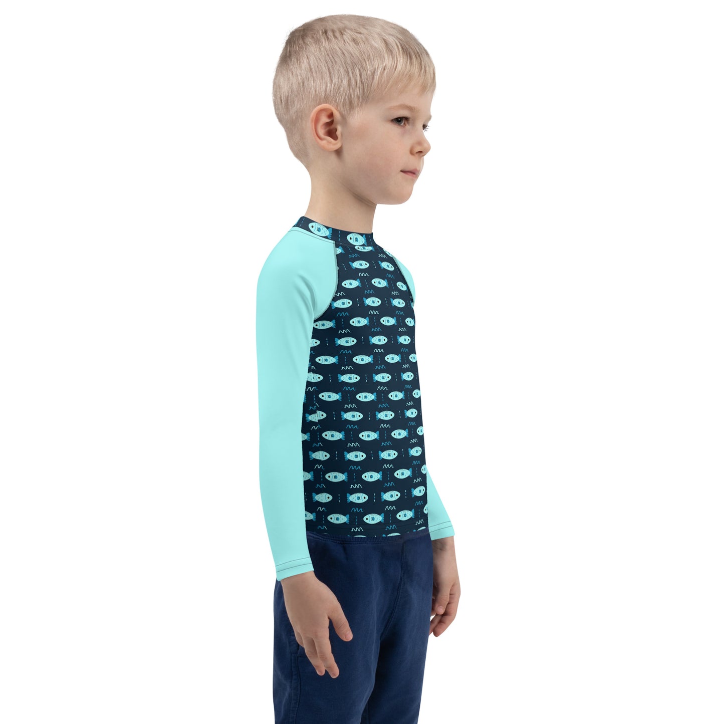 Camiseta protección solar manga larga niño Happy Fish