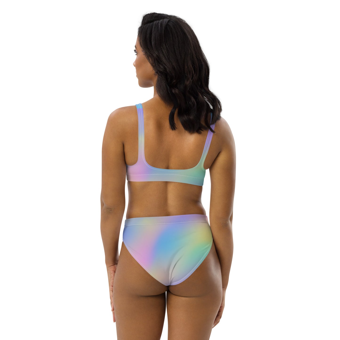 Bikini reciclado talle alto all over Summer Colors