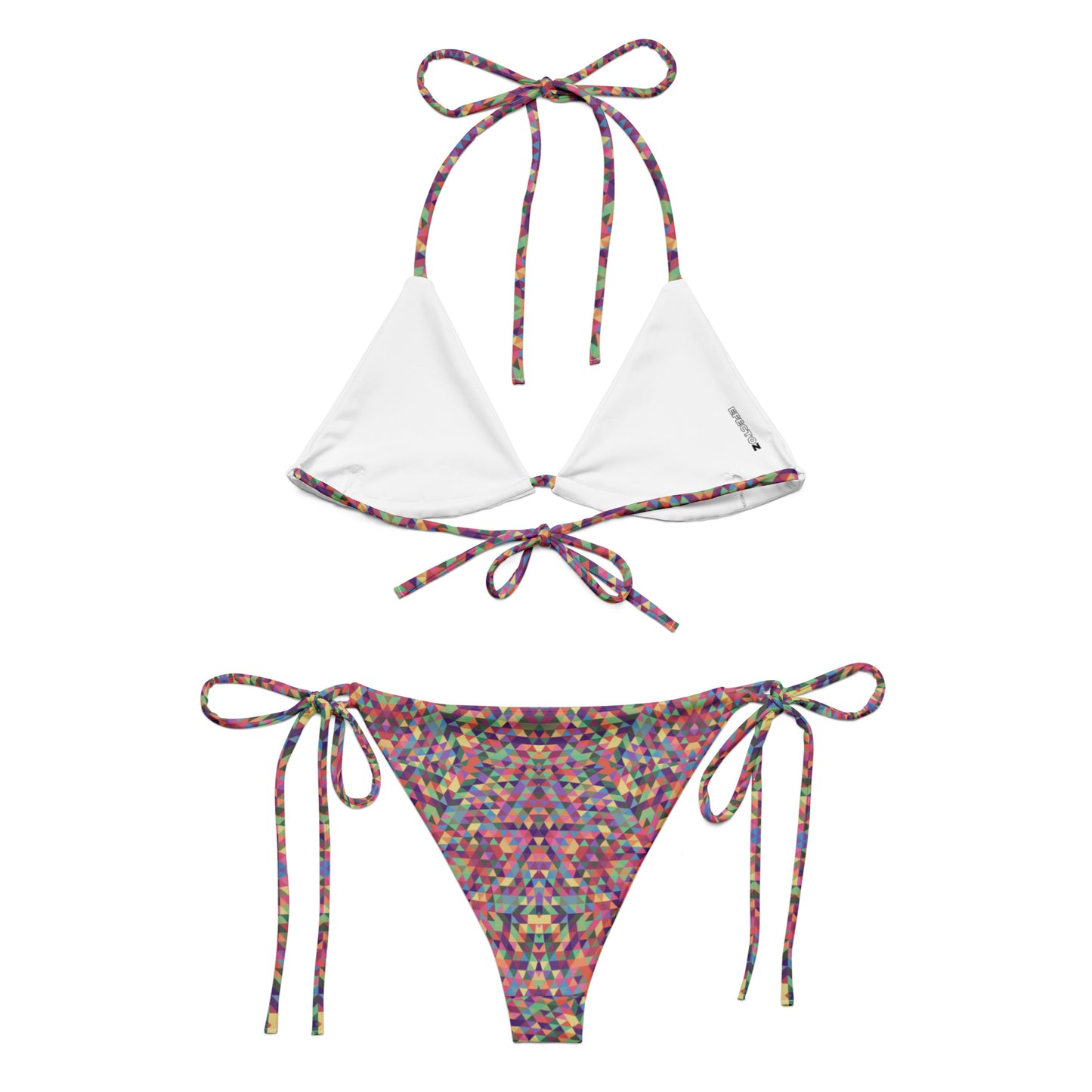 Bikini de triángulo reciclado Mandala