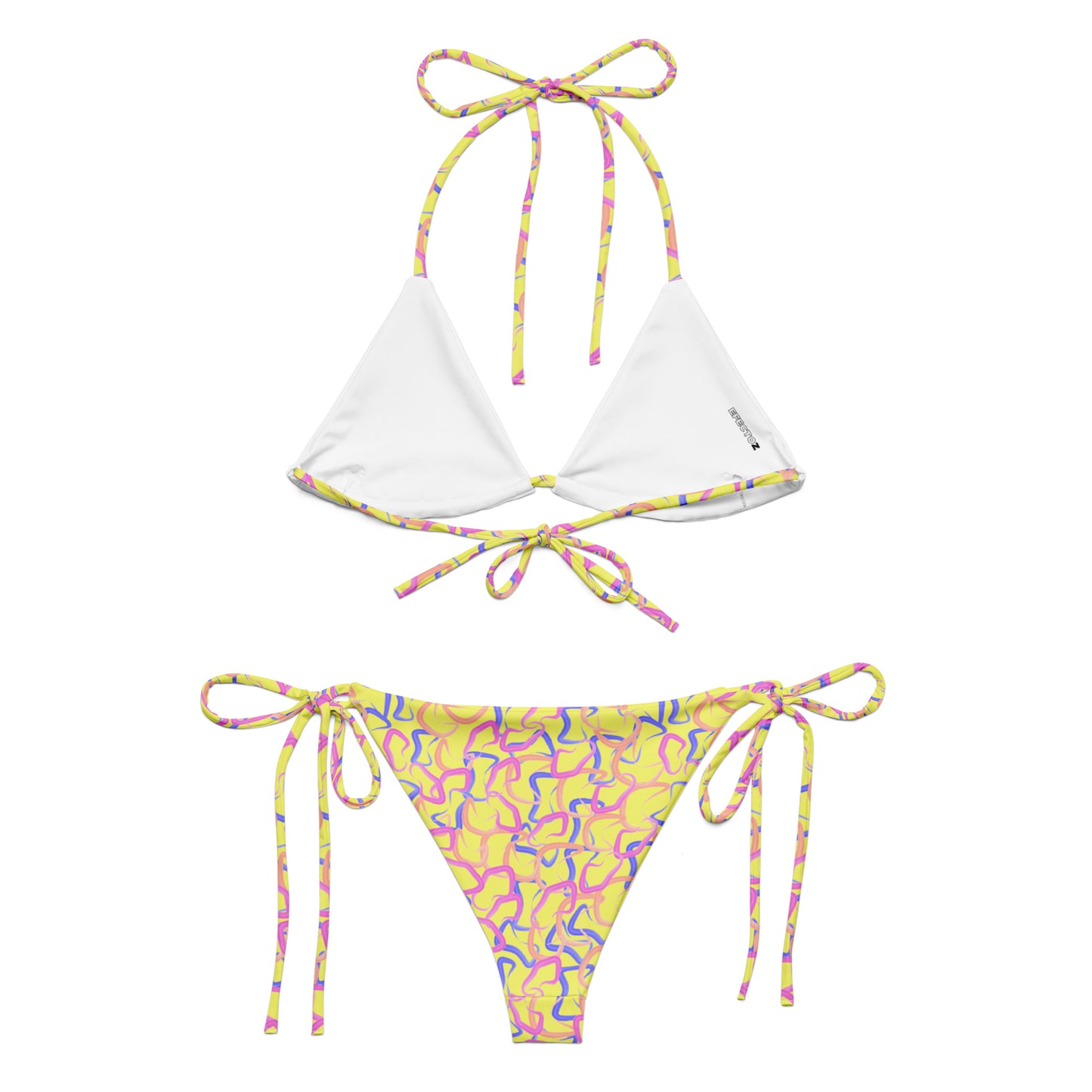 Bikini de triángulo reciclado Colorful