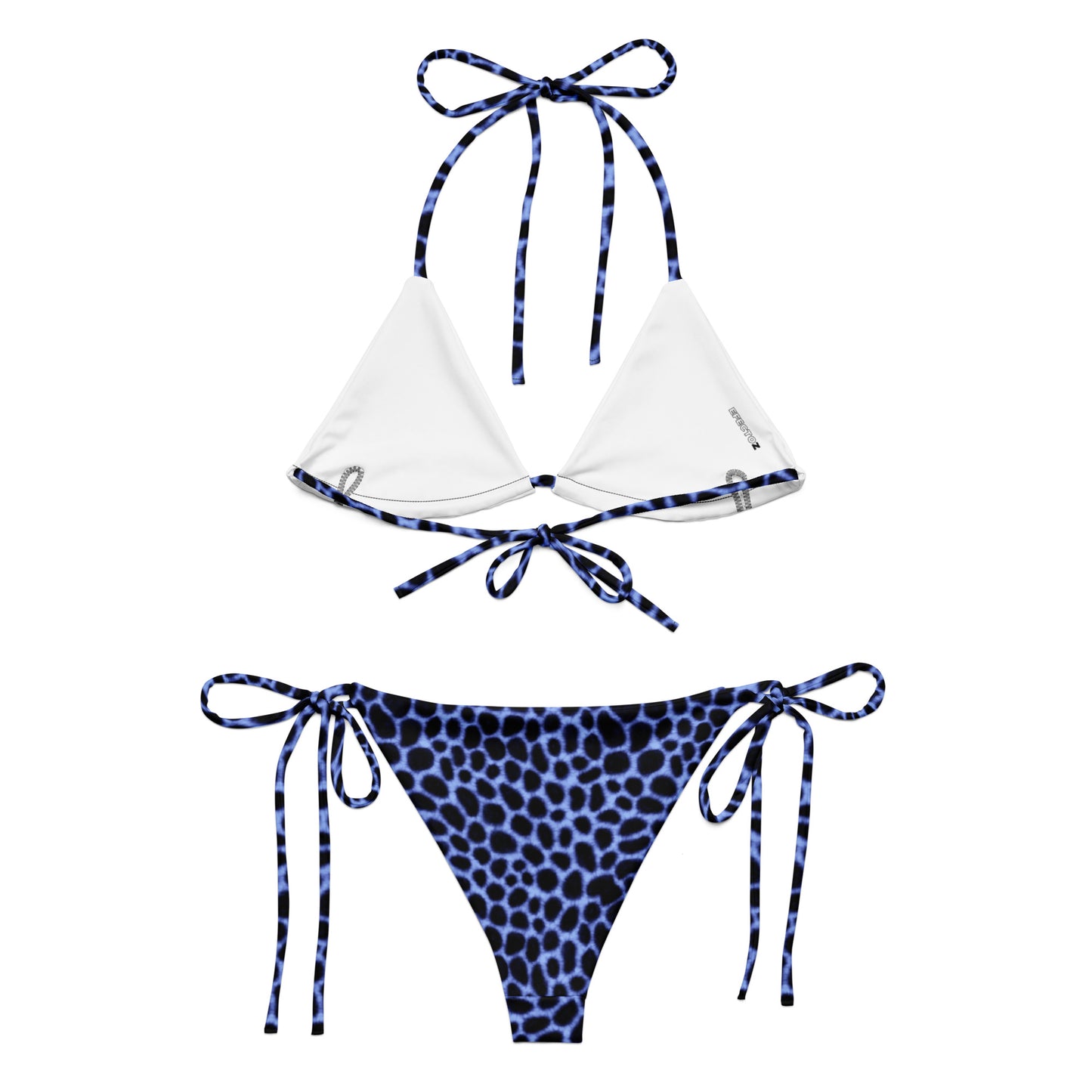 Bikini de triángulo reciclado Watercolor Animal