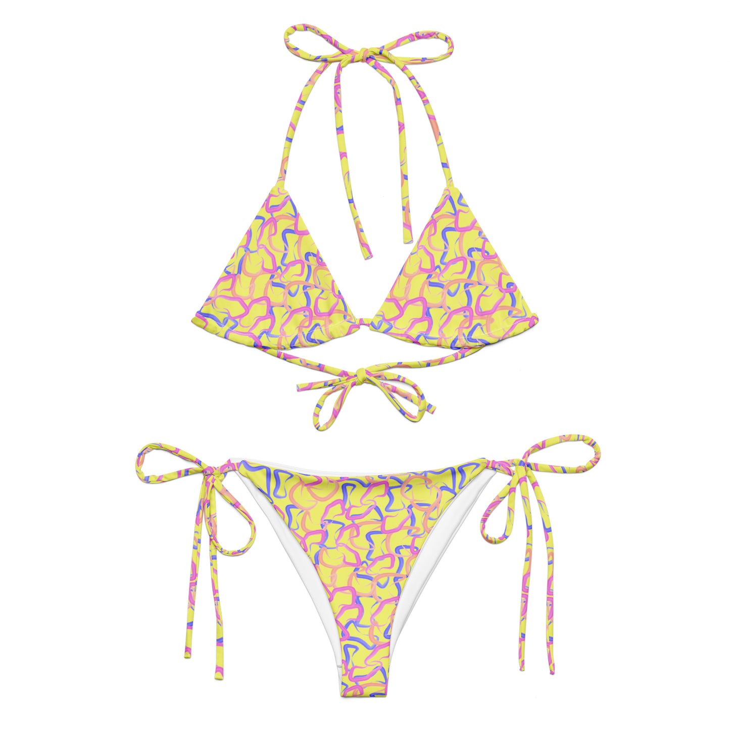 Bikini de triángulo reciclado Colorful