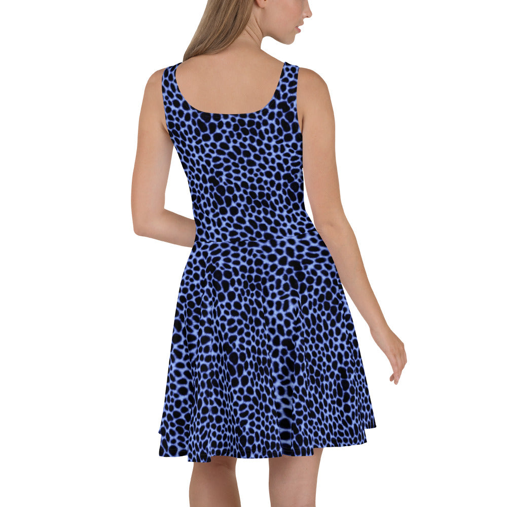 Vestido skater Watercolor Leopard