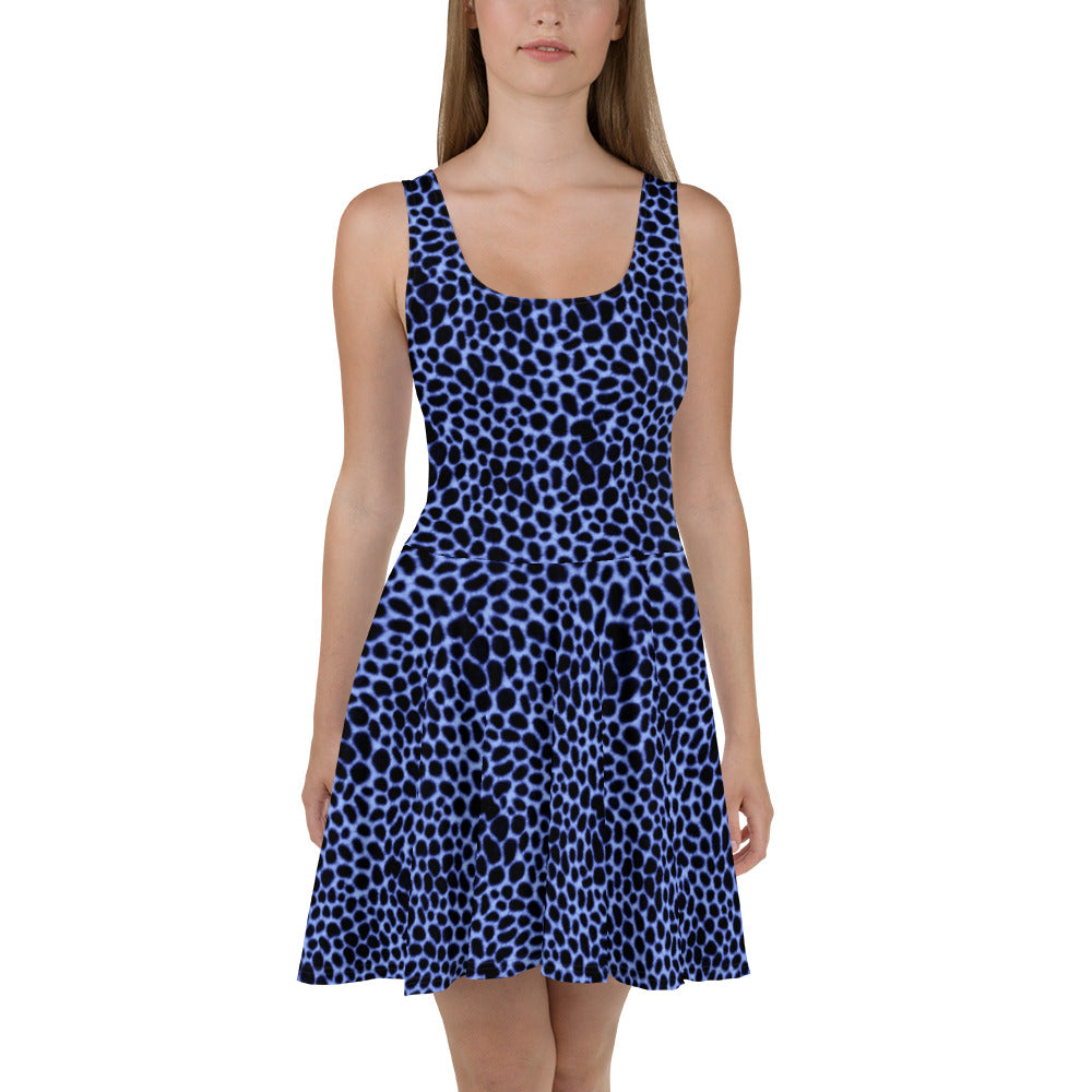 Vestido skater Watercolor Leopard