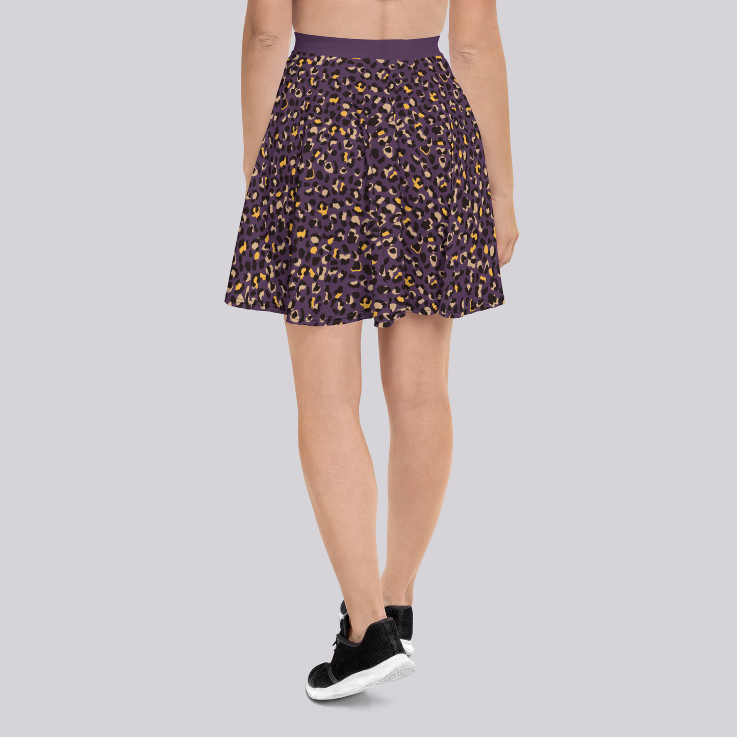 Falda skater Violet Leopard