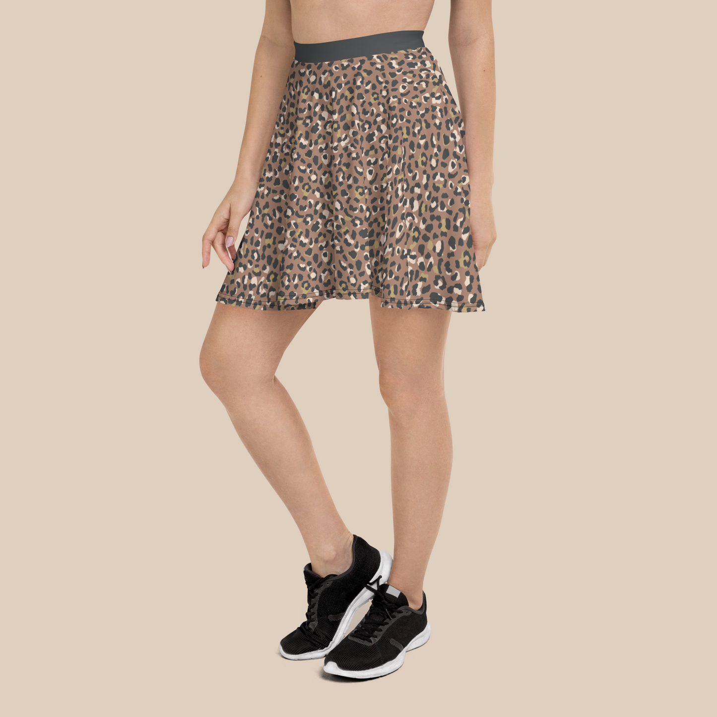 Falda skater Leopard Skin