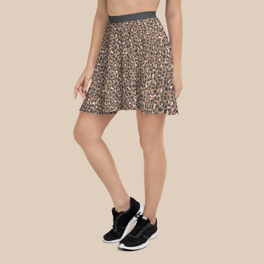 Falda skater Leopard Skin