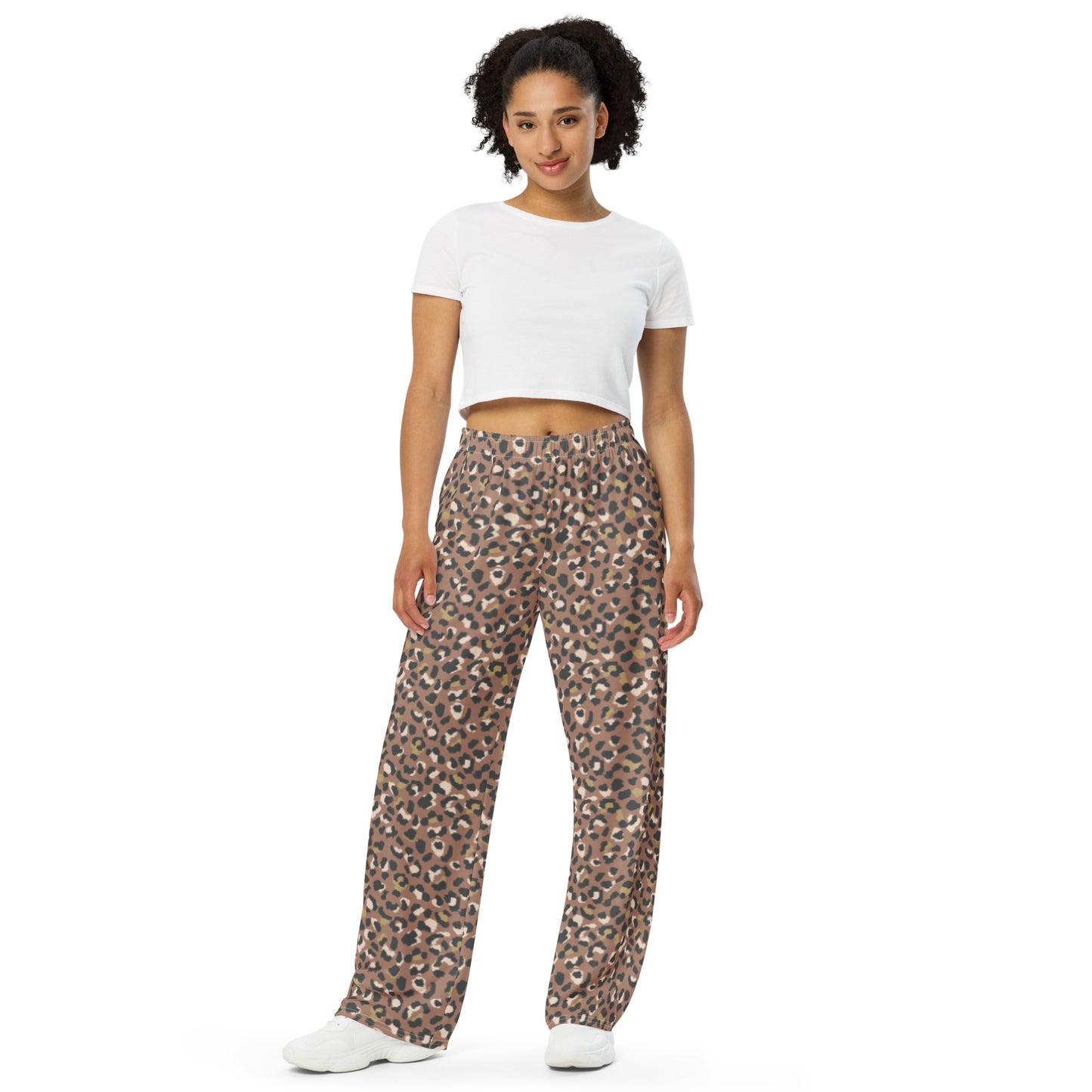 Pantalón ancho mujer Leopard Skin