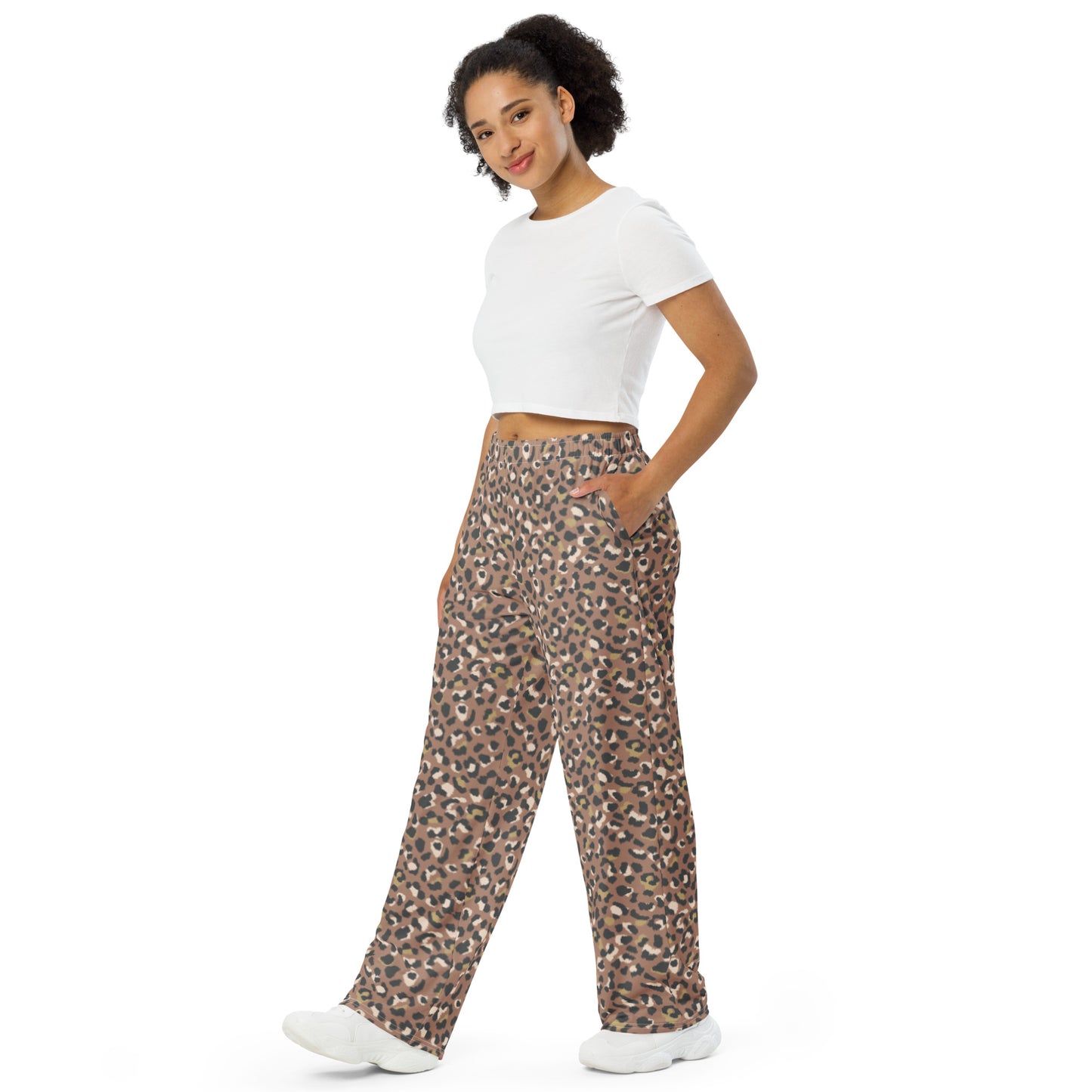 Pantalón ancho mujer Leopard Skin
