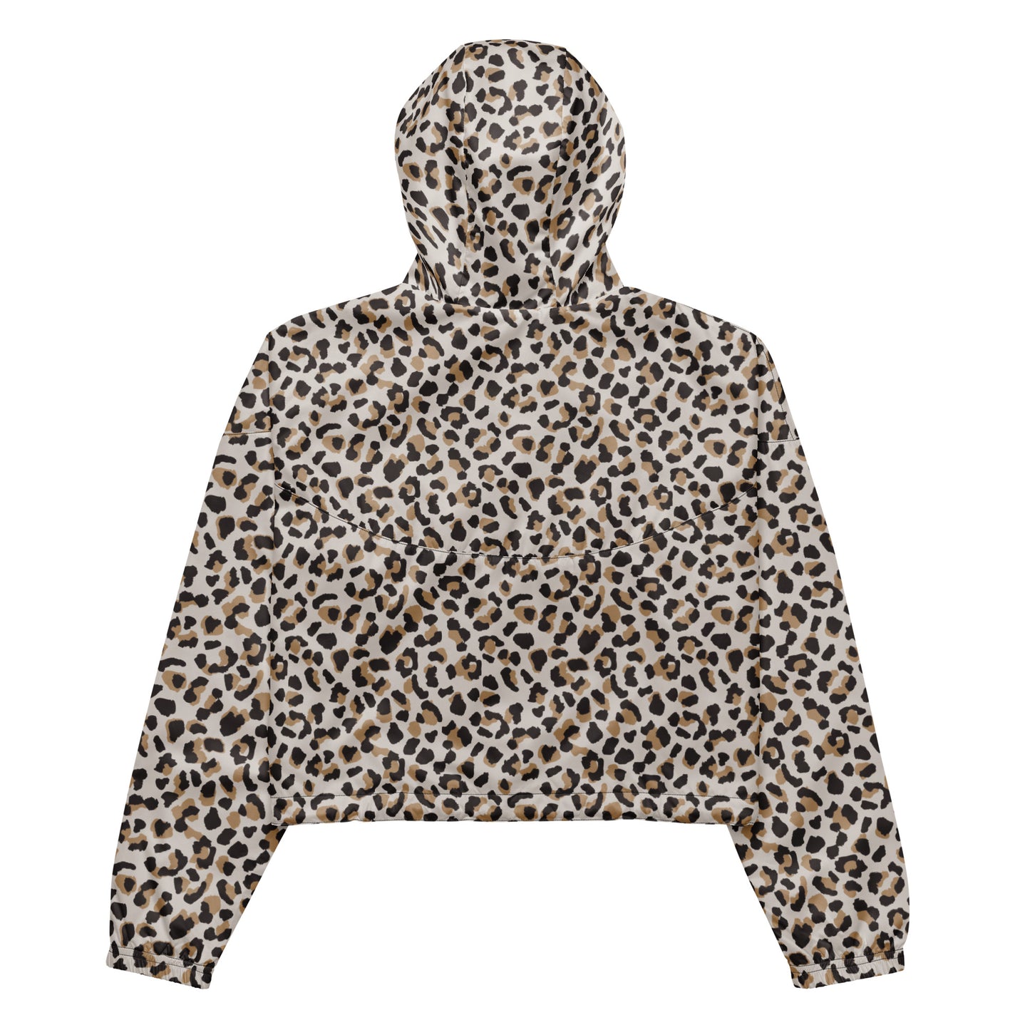 Cortavientos crop para mujer Classic Leopard