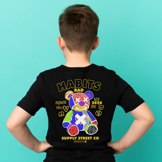 Camiseta algodón orgánico niño Bad Habits