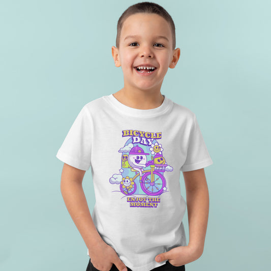 Camiseta algodón orgánico niño Enjoy the Moment