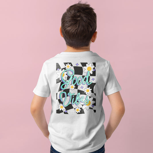 Camiseta algodón orgánico niño Good Vibes Only