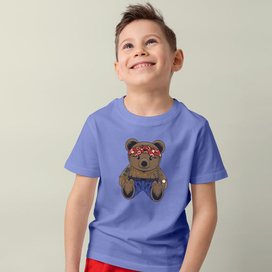 Camiseta de manga corta para niño Hip Hop Bear
