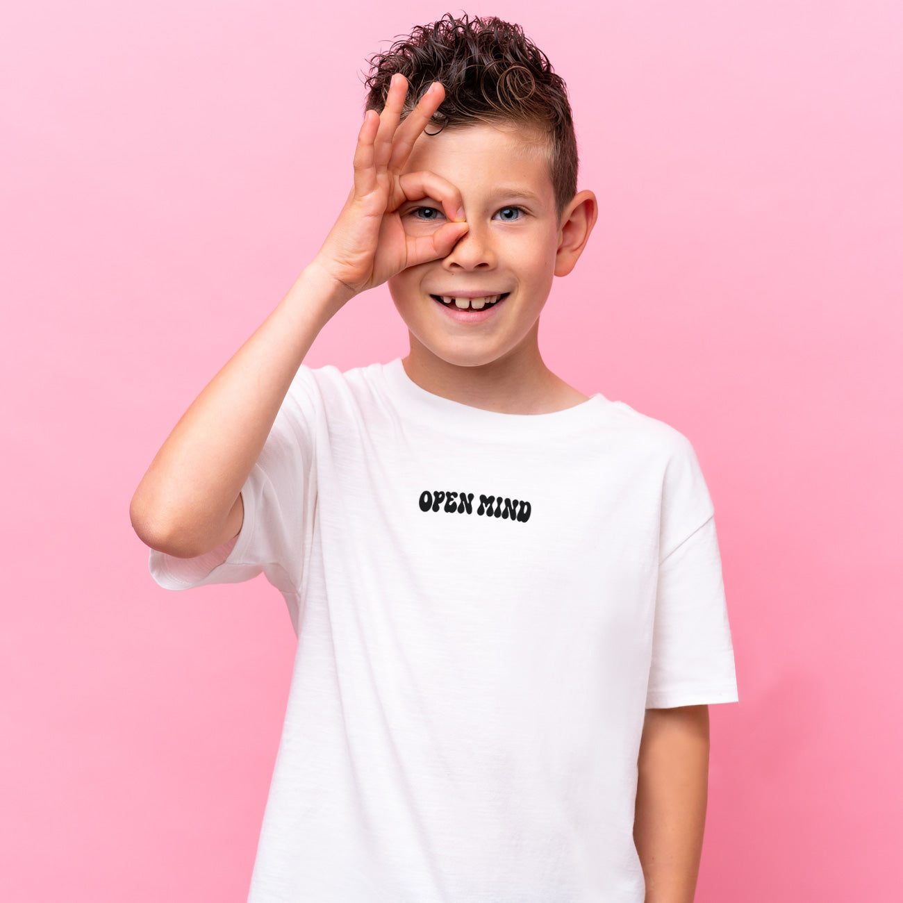 Camiseta algodón orgánico niño Open Mind