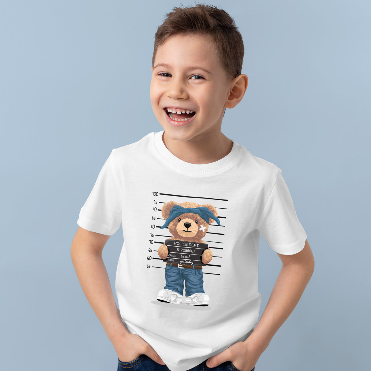 Camiseta algodón orgánico niño Police Style