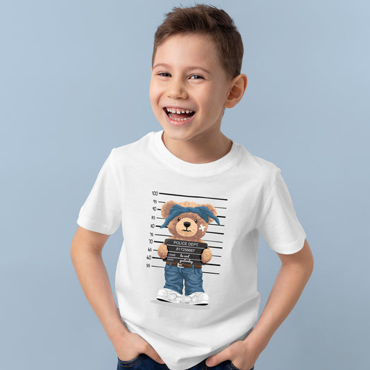 Camiseta algodón orgánico niño Police Style