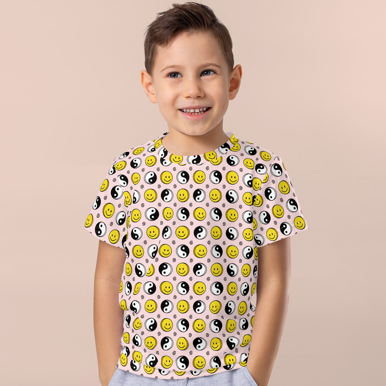 Camiseta manga corta niño Yin Yang Smile