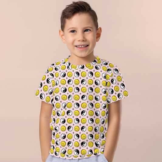 Camiseta manga corta niño Yin Yang Smile