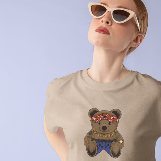 Camiseta de manga corta Hip Hop Bear
