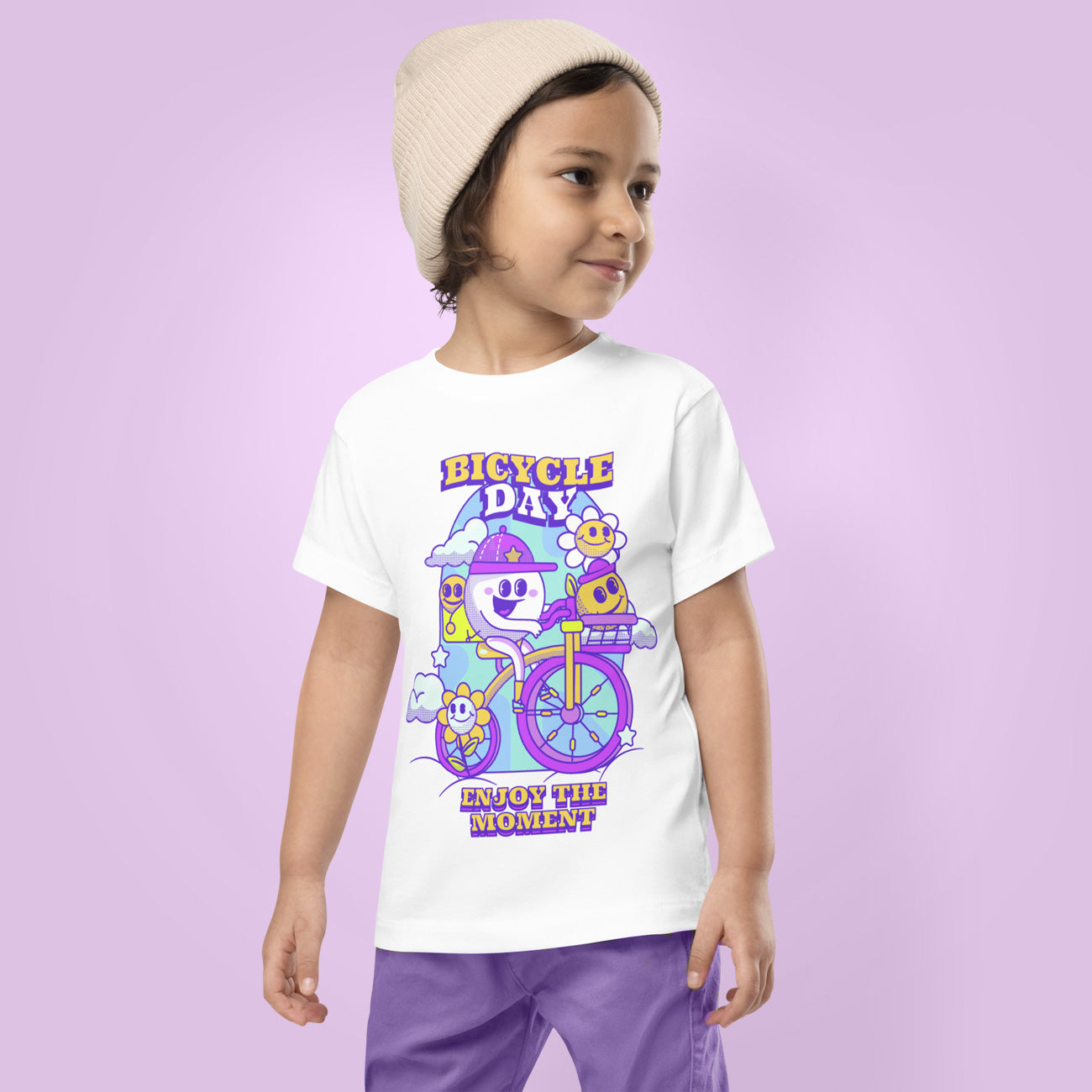 Camiseta de manga corta para niña Enjoy the Moment