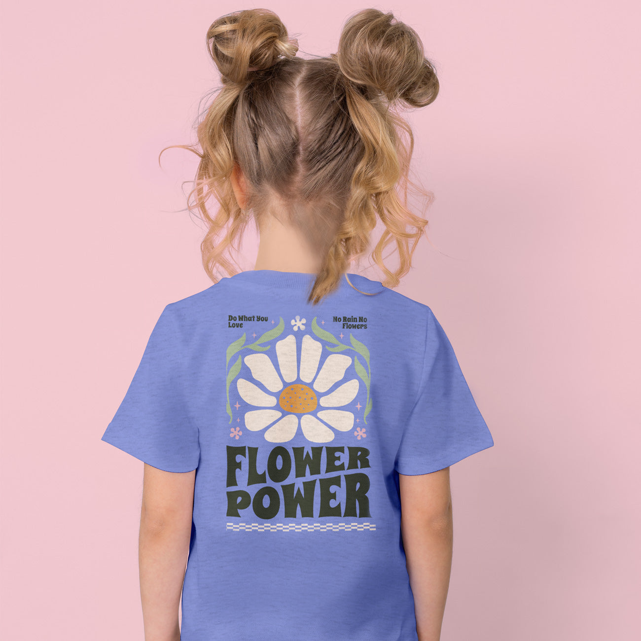 Camiseta de manga corta para niña Flower Power