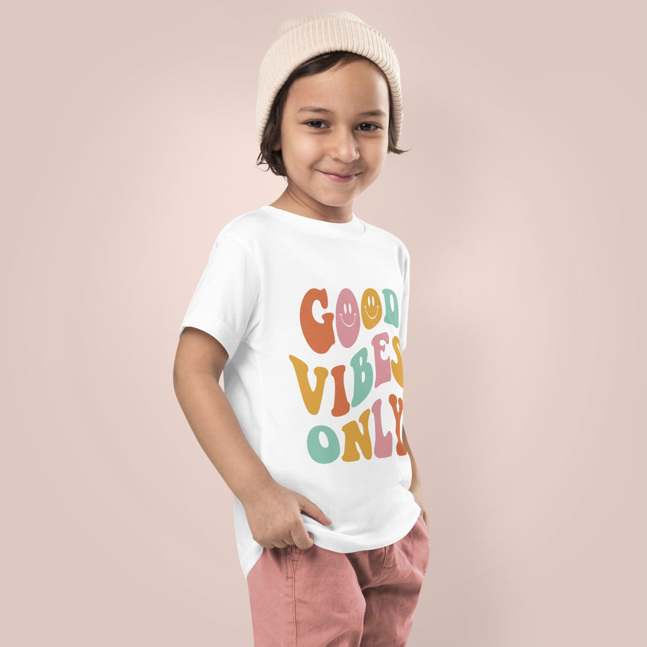 Camiseta de manga corta para niña Good Vibes