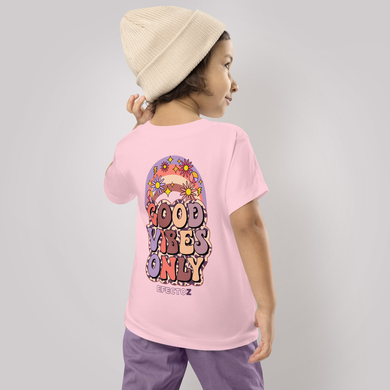 Camiseta de manga corta para niña Good Vibes Only