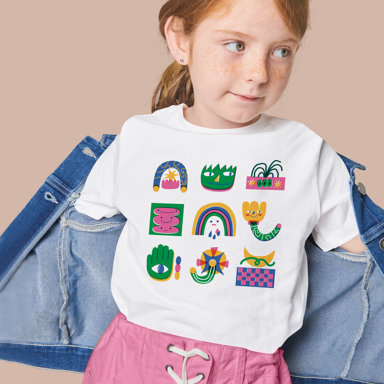 Camiseta algodón orgánico niña Groovy Smile
