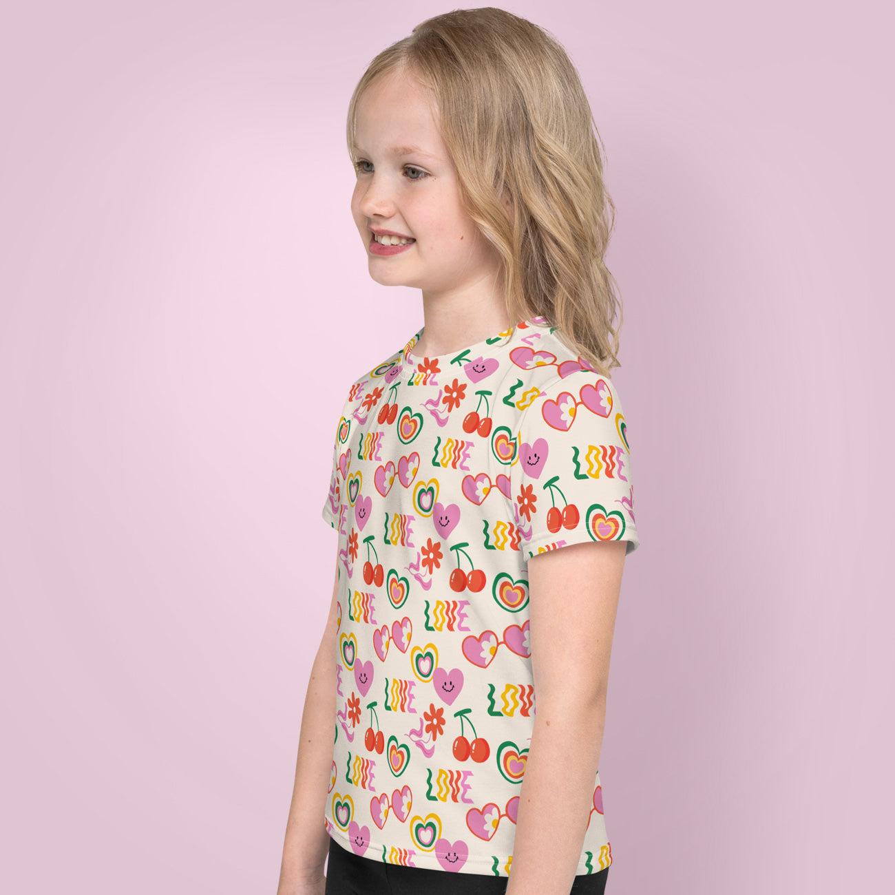 Camiseta niña Groovy Vibes Love