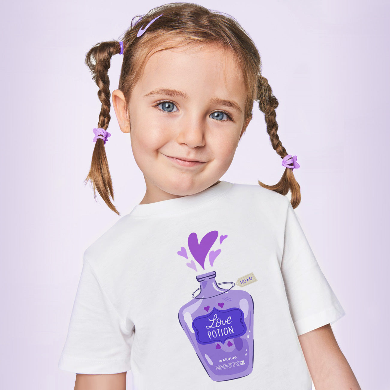 Camiseta algodón orgánico niña Love Potion