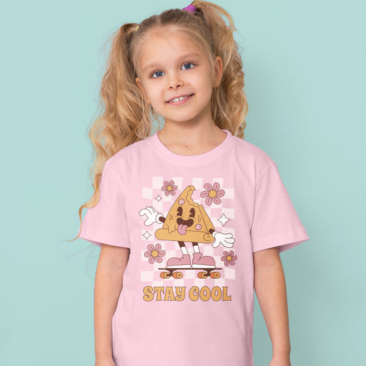 Camiseta de manga corta para niña Stay Cool Pizza