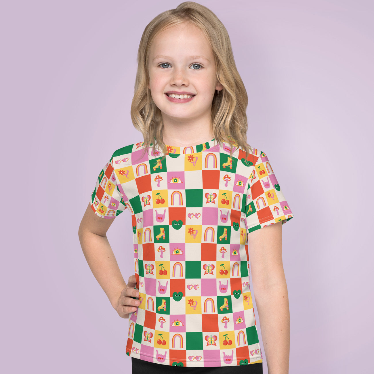 Camiseta niña Groovy Vibes Retro