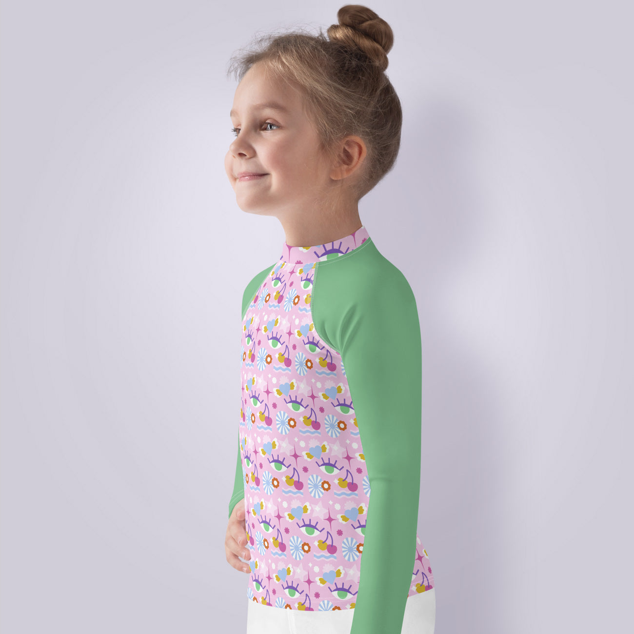 Camiseta protección solar manga larga niña Grooby Abstract