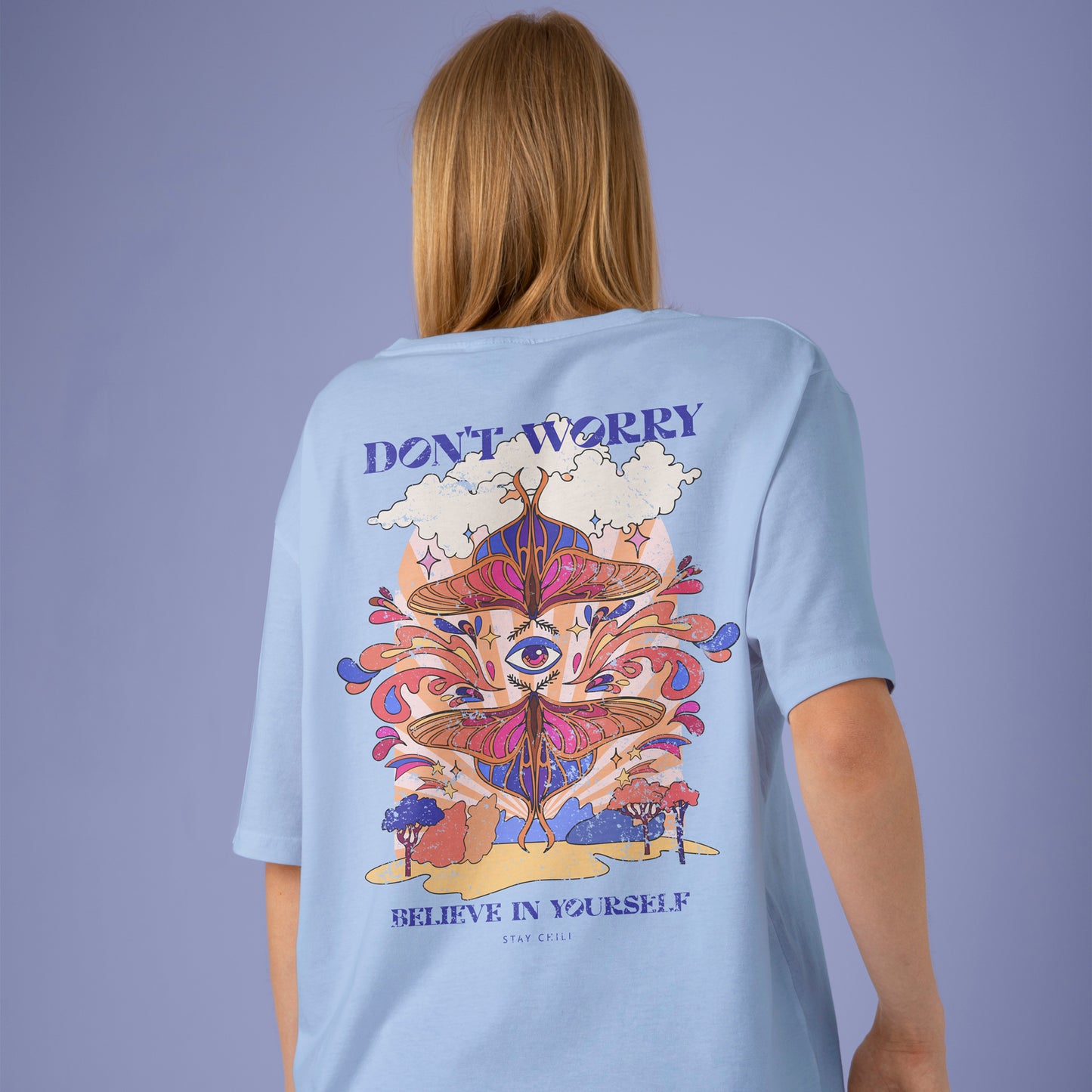 Camiseta de manga corta mujer Dont Worry