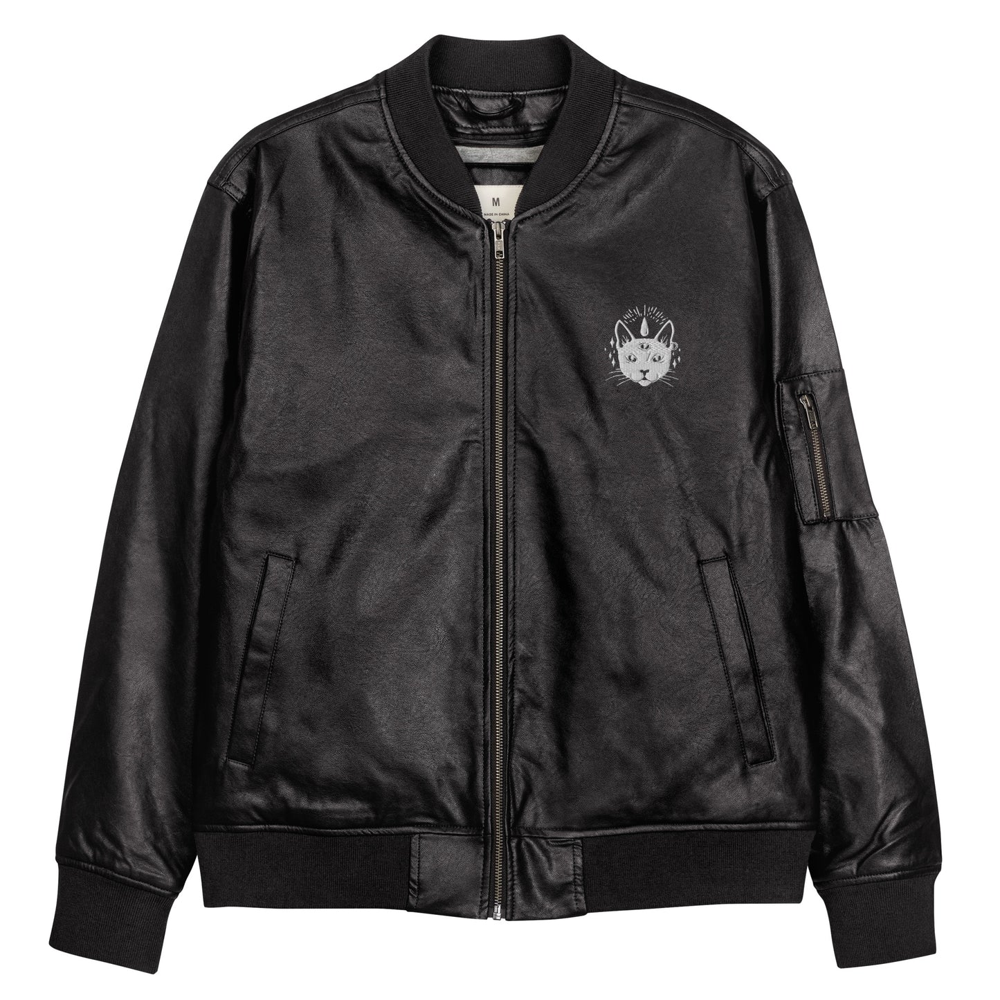 Chaqueta bomber mujer piel vegana Mystic Cat