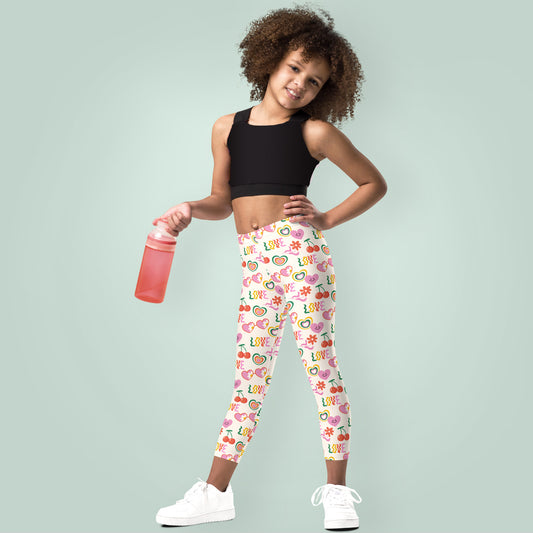 Leggings infantiles Groovy Vibes Love