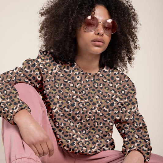 Sudadera estampada Leopard Skin