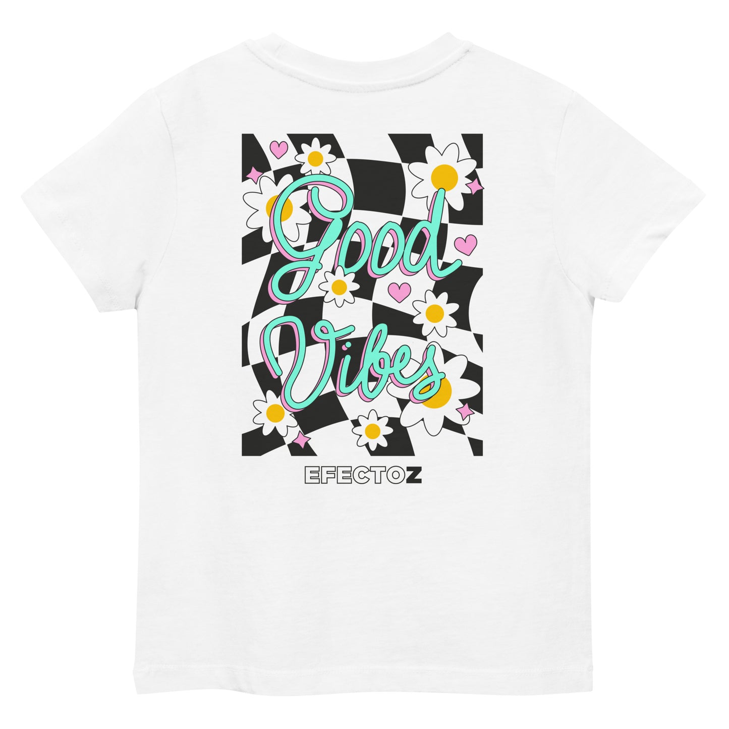 Camiseta algodón orgánico niña Good Vibes