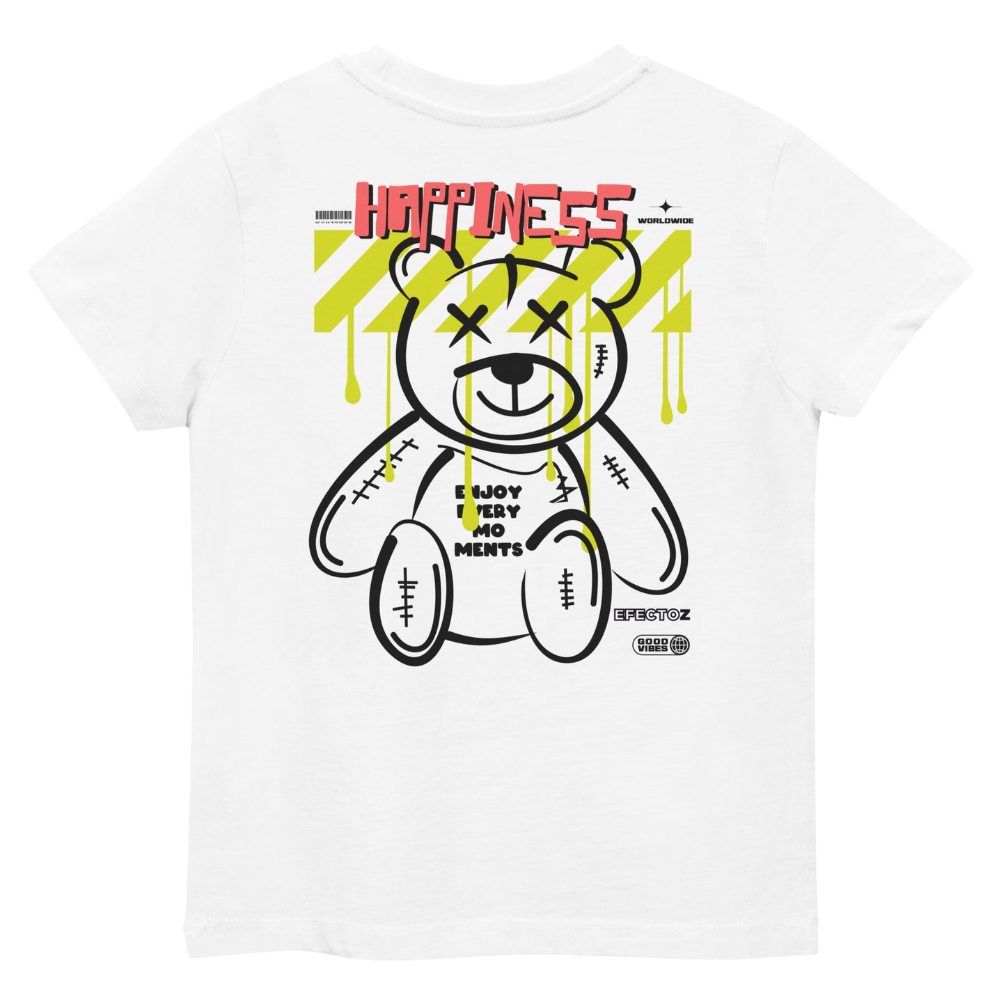 Camiseta algodón orgánico niño Happiness