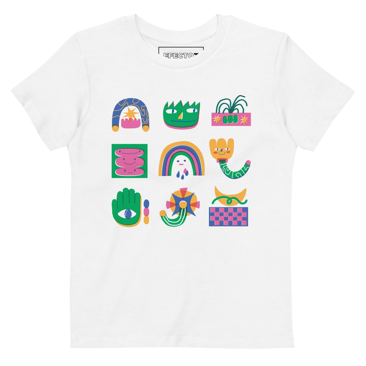 Camiseta algodón orgánico niña Groovy Smile
