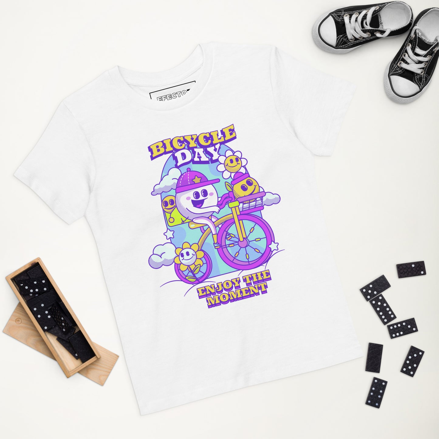 Camiseta algodón orgánico niño Enjoy the Moment