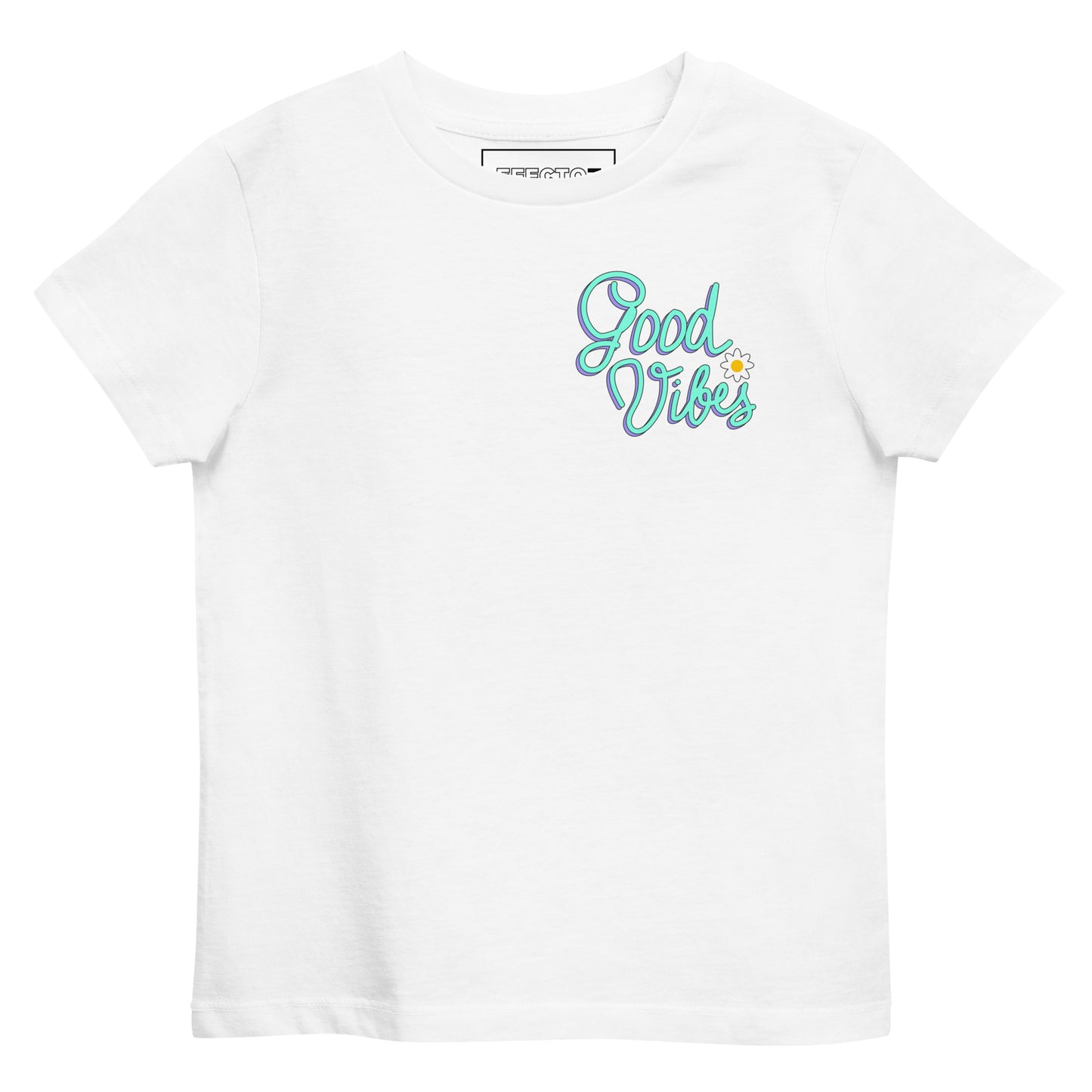 Camiseta algodón orgánico niño Good Vibes Only