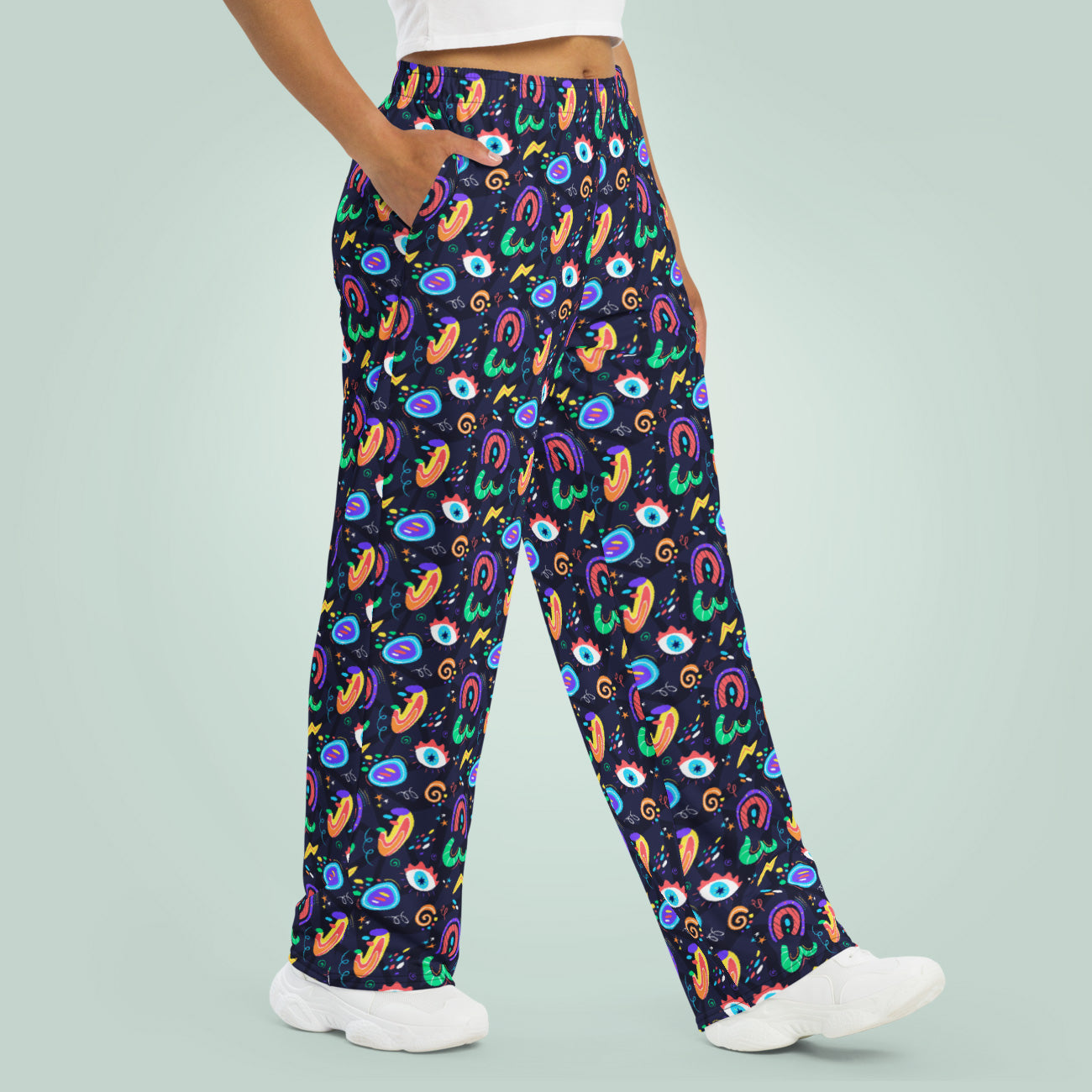 Pantalón ancho Groovy Abstract